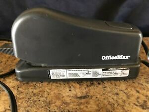 OfficeMax OM97436 Heavy Duty Electric Stapler Tested Working Office Supply $0 SH