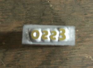 Vtg Esso Advertising Printing Press Metal/Wood Stamp Block Ink Plate