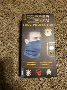 Copper Fit Guardwell Face Protector Mask Gaiter Adult Blue Brand New Free Ship