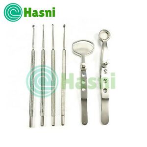 High Quality STAINLESS STEEL 6PCS OPHTHALMIC SURGERY SET by Hasni
