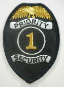 Priority 1 Security - Uniform Badge Patch - Free Shipping