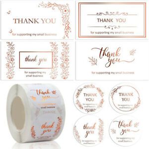 Thank You Sticker Flower Label Wedding Packaging Card Envelope Seal Decor DIYGA