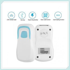 Bluetooth RFID Card Reader Wireless barcode Scanner with RFID 5 tags