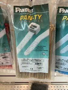 PLT2S-C71 Pan-Ty Locking Cable Tie,  7.4 L, Peek, Translucent Brown 100 / bag