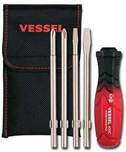 VESSEL DUALTONE Interchangeable Screwdriver Set No.TD-2100 (w/ 4 blades) F/S NEW