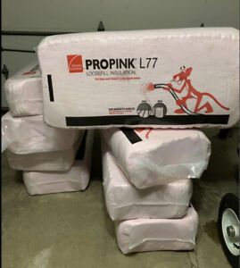8 Packages Owens Corning ProPink L77 Blown Blow In Insulation NEW