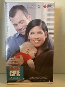 Infant CPR Anytime DVD Training Kit NEW Complete Unused Baby Mannequin Bilingual
