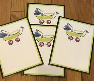 Baby Carriage Shower Invitation Announcement Stationery Event 100 Sheets Lot USA