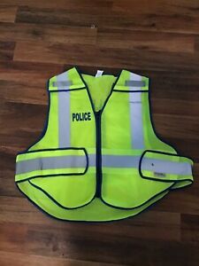 Zip N Rip Adjustable M-XL Police Bright Reflective Vest