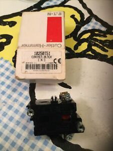 NEW CUTLER HAMMER CONTACT BLOCK 1NC 10250T51 Series C1 C960829