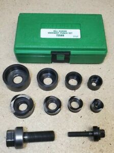 Greenlee No. 735BB punch kit - *NICE* - ball bearing - 1/2&#034; to 1 1/4&#034; - conduit
