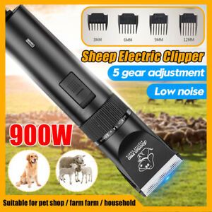 12V Pet Clipper Sheep Goat Hair Trimmer Kit Electric Animal Shaver Groo