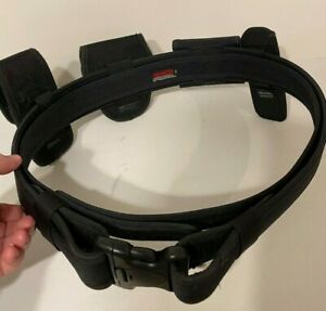 Bianchi Black Nylon Police Duty Belt and Accessories Size Medium