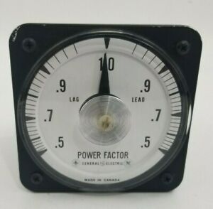 Canadian General Electric Type AB.40, PF Meter. Cat. 373-04 S. Used