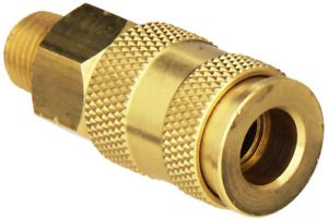 Milton Industries S-765 HI-Flo V-Style -FeetA,M,V-Feet 1/4-Inch Single, Brass