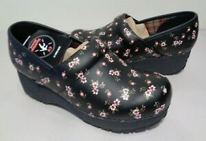 Skechers Size 8.5 M WORK CLOG Candaba Black Pink Loafers Clogs New Women&#039;s Shoes