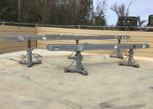 5x Brunson Metrology Inspection Stands &amp; 205 Linear Rail System CMM - Parts Only