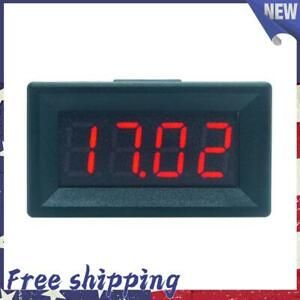 Mini LED Display 4 Bits 0-100V Voltmeter Panel Volt Voltage Meter (0.36inch
