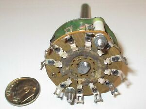 CENTRALAB PHENOLIC ROTARY SWITCH * SPECIAL*  2 POLE - 11 POSITIONS PA-41  NOS