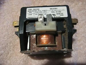 Used Lennox Condenser Contractor Relay Double Pole 68J3701