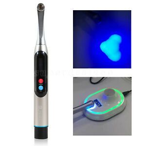 Upgraded Dental 10W Cordless LED Curing Light Lamp 1 Second Wide Specturm 2200MW