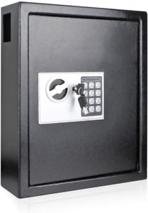 40 Keys Steel Safe Cabinet with Digital Lock - Electronic Key Safe Wall Mount -