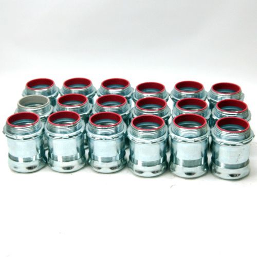 New lot of 18 2&#034; insulated steel compression connector zinc plated for sale