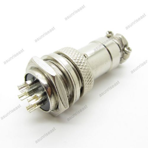 5xNew Aviation Plug 4-Pin 16mm GX16-4 Male and Female Panel Metal Connector