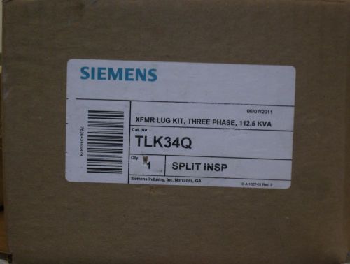 Siemens tlk34q transformer lug kit 3 phase 112.5kva for sale