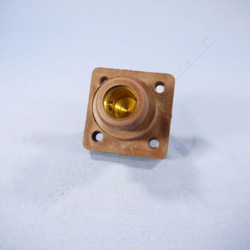 Leviton Brown 18 Series Cam Female Panel Receptacle Ball Nose 400A 600V 18R22-H