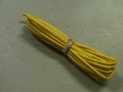 3/32&#034; id / 2mm thermosleeve yellow polyolefin 2:1 heat shrink tubing-50&#039; section for sale