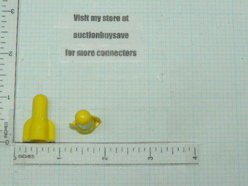 50 yellow 3m 312 winged twist lock wire nuts # 22-10 wire awg 3m # 054007-08159 for sale