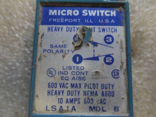 (v23-1) 1 used micro switch lsa1a heavy duty limit switch for sale