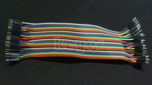40-pin rainbow cable dupont cable jump wire male to male for raspberry pi 20cm for sale