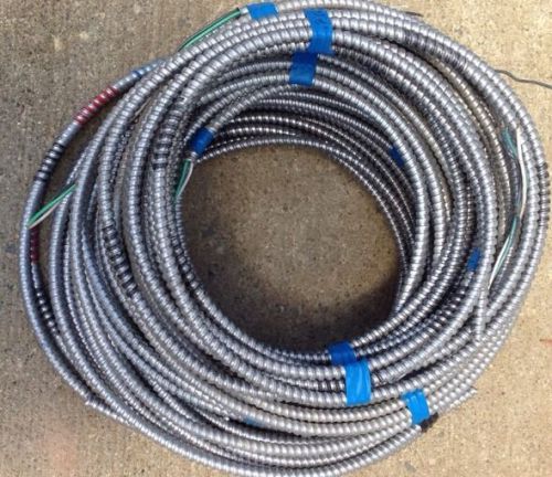 Total of 9 mc whips w/ ground mc wire cable in aluminum cladding whips for sale
