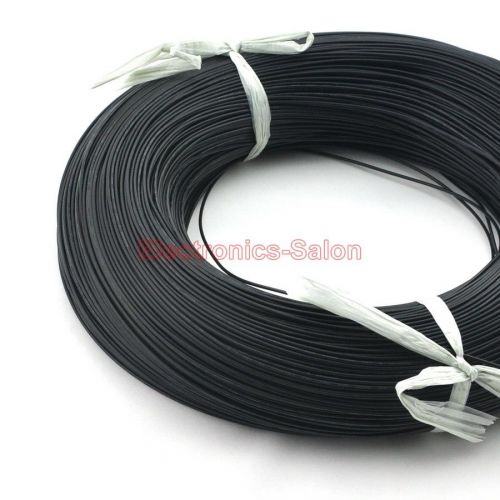 20m / 65.6ft black ul-1007 22awg hook-up wire, cable. for sale