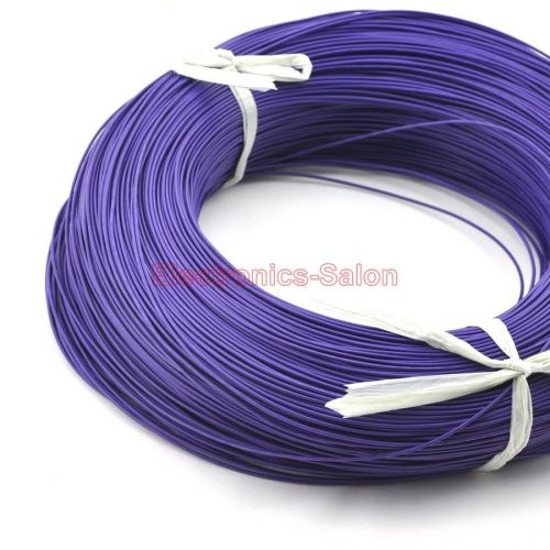 100m / 328ft purple ul-1007 22awg hook-up wire, cable. for sale