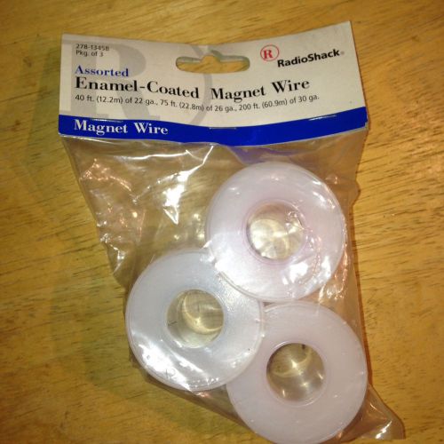 New Radio Shack Assorted Enamel-Coated Magnet Wire 22/26/30 Gauge 278-1345