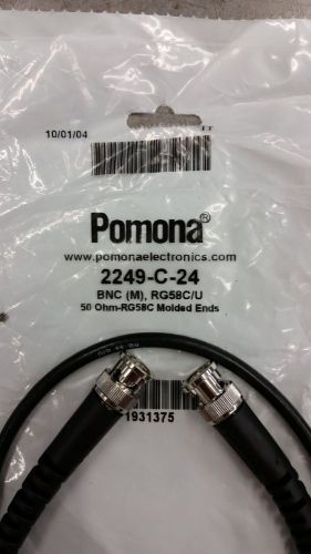 Pomona 2249-C-24 BNC (M), RG58C/U 50 Ohm-RG58C Molded Ends 30&#034; long