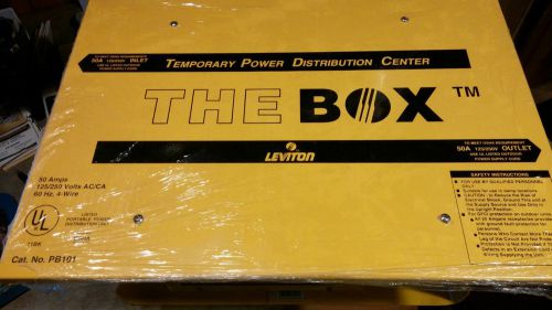 Leviton pb101 temporary portable power distribution center (new) for sale