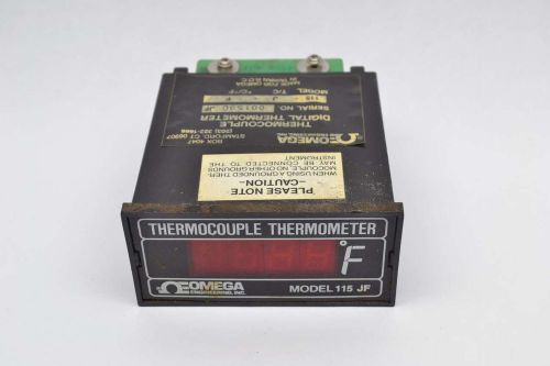 OMEGA 115-J-F 4 DIGIT THERMOCOUPLE THERMOMETER 117/230V-AC METER B417139