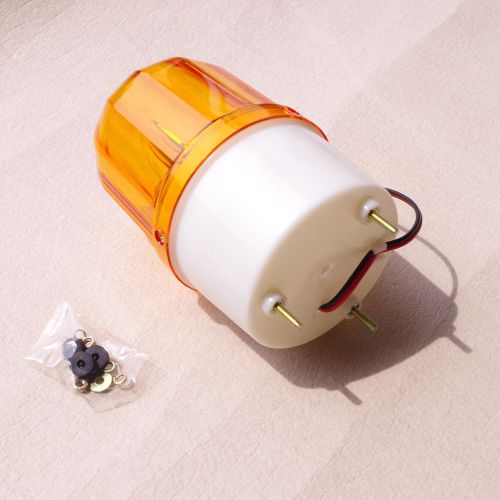 110VAC orange Rotating Beacon Warning Light Lamp Spiral Fixed