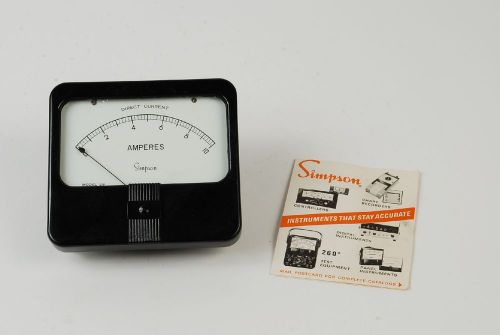 Simpson Model 29  0 - 10 Amperes Direct Current Meter