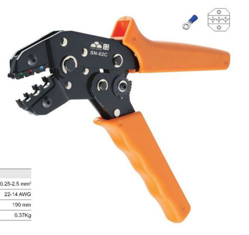 Insulated Terminals Crimping Tool Plier Crimper 0.25-2.5mm2  AWG 24-14