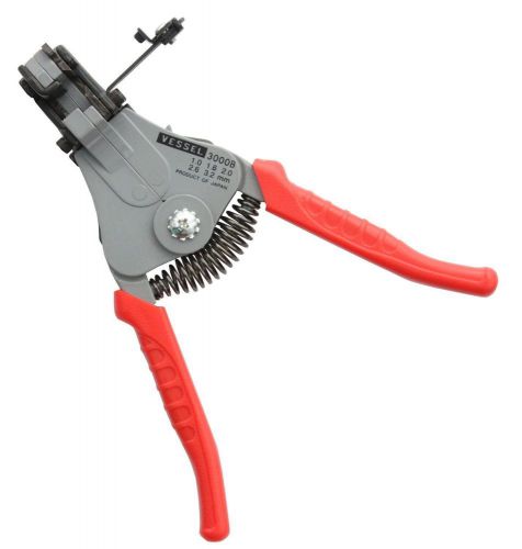 Vessel 3000b vinyl coating wire stripper pro tool solid wire 1.0/1.6/2.0/2.6/3.2 for sale
