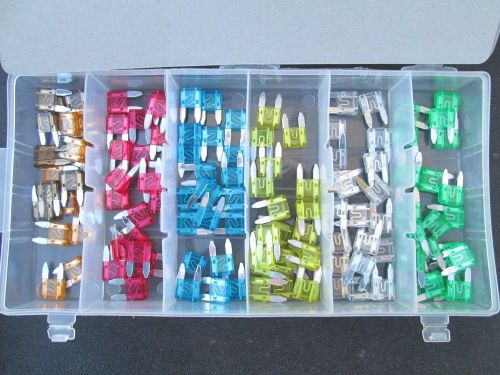 120-piece  mini fuse assortment with case car truck boat rv for sale