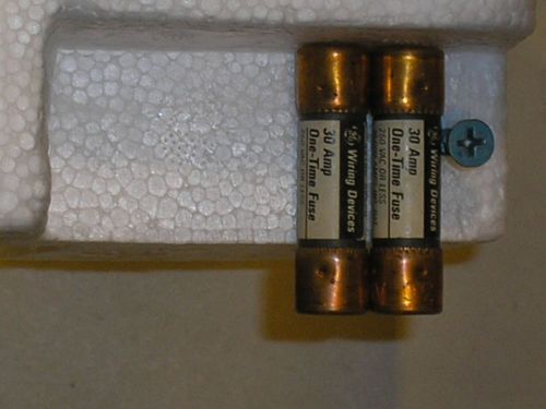 (LOT OF 2)GE Class H  30 Amp Fuse E4273 DK48-88  2&#034; X 1/2&#034; 250V