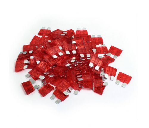 Auto Truck Car ATS Blade Fuses Red 10A 10 AMP 100 Pieces