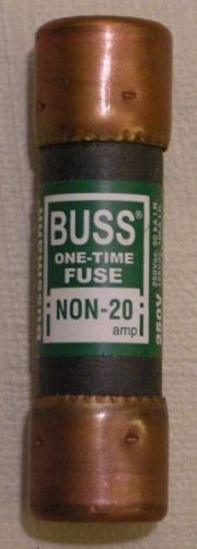 Bussmann NON-20 One-Time UL Class K5 Fuse (20 Amps, 250 Volts)