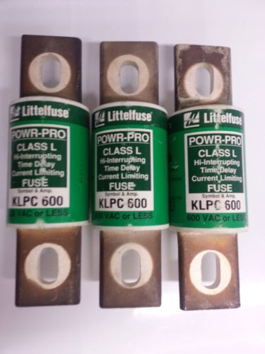 Used Littelfuse KLPC 600 Amp Fuse